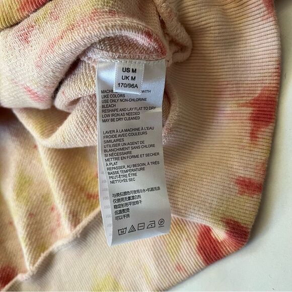 Women's Tie-Dye Sweatshirt - Orange and Pink - Picture 6 of 7